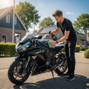 jouw motor wassen zonder water en beschermen tegen vuil