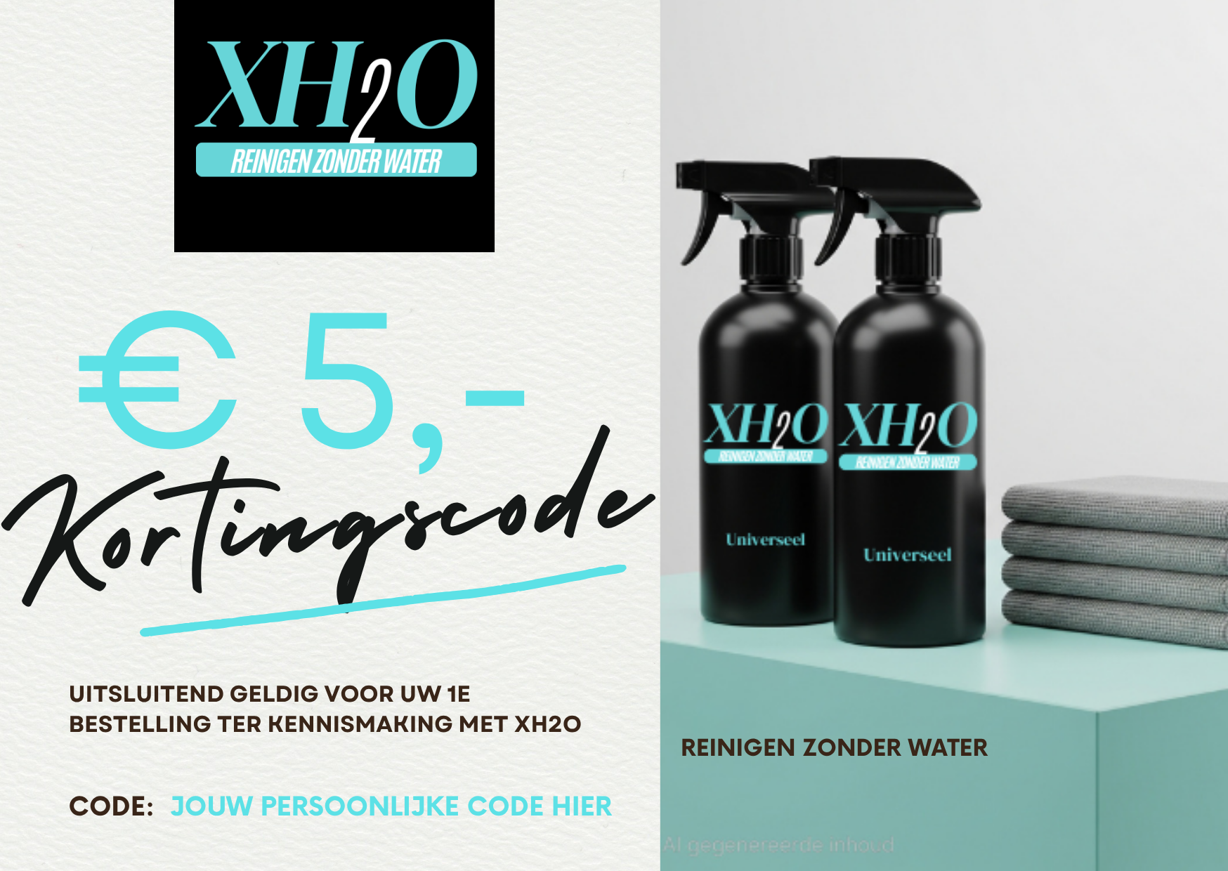 kortingscode persoonlijk xh2o